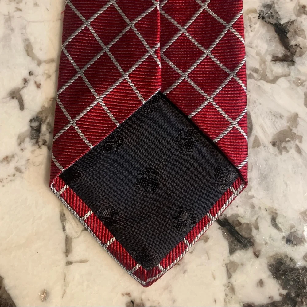 Brooks Brothers Repp Silk classic red tie Jacquard - USA - Woven in Italy - 60” - Picture 3 of 5